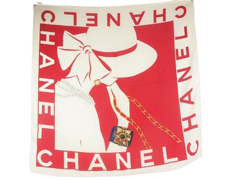 sciarpa chanel marrone|Foulard Chanel in Sintetico Marrone .